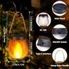 Hanging Solar Light Weathers Flame Light Smokeless Hemp Camping Light Dual Charging Flame Outdoor Entertainment