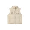 Letter Logo Print Lined Loose Down Vest Unisex Vests Light-Sand F51U349903FLK