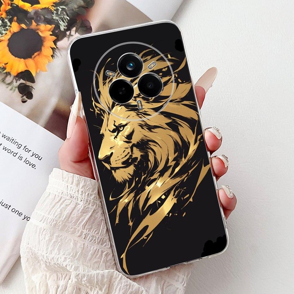 Для Realme 14 Pro 14Pro+ Элегантный чехол для телефона с цветочным принтом и кошкой Для Realme 14 Pro Plus 14Pro 5G Мягкие силиконовые ТПУ чехлы