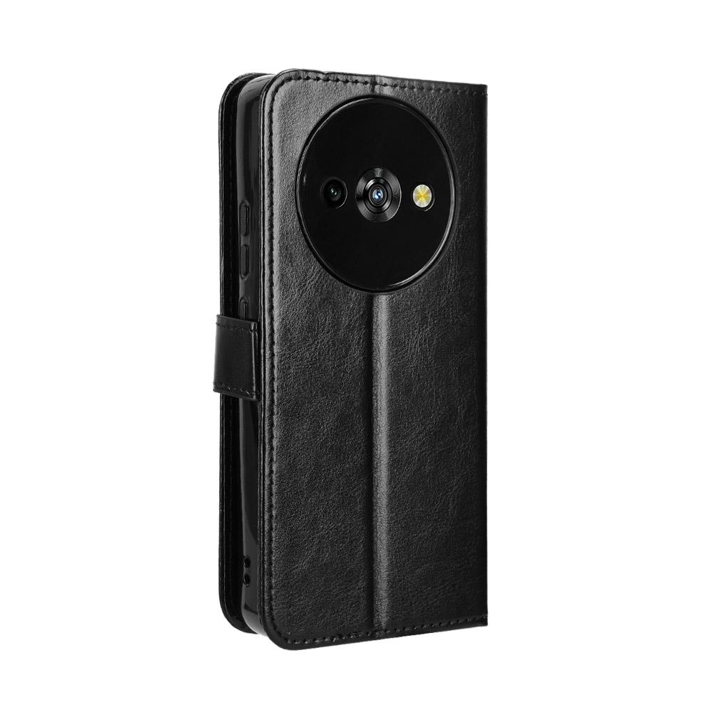 Для Oukitel C59 Pro Чехол из ПУ кожи с ремешком Текстура Crazy Horse Чехол-кошелек для телефона