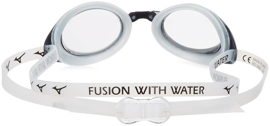 Mizuno Swim Goggles with Prescription Lenses and Integrated 85YA92004 (Special Frame) Cushion, Silver,