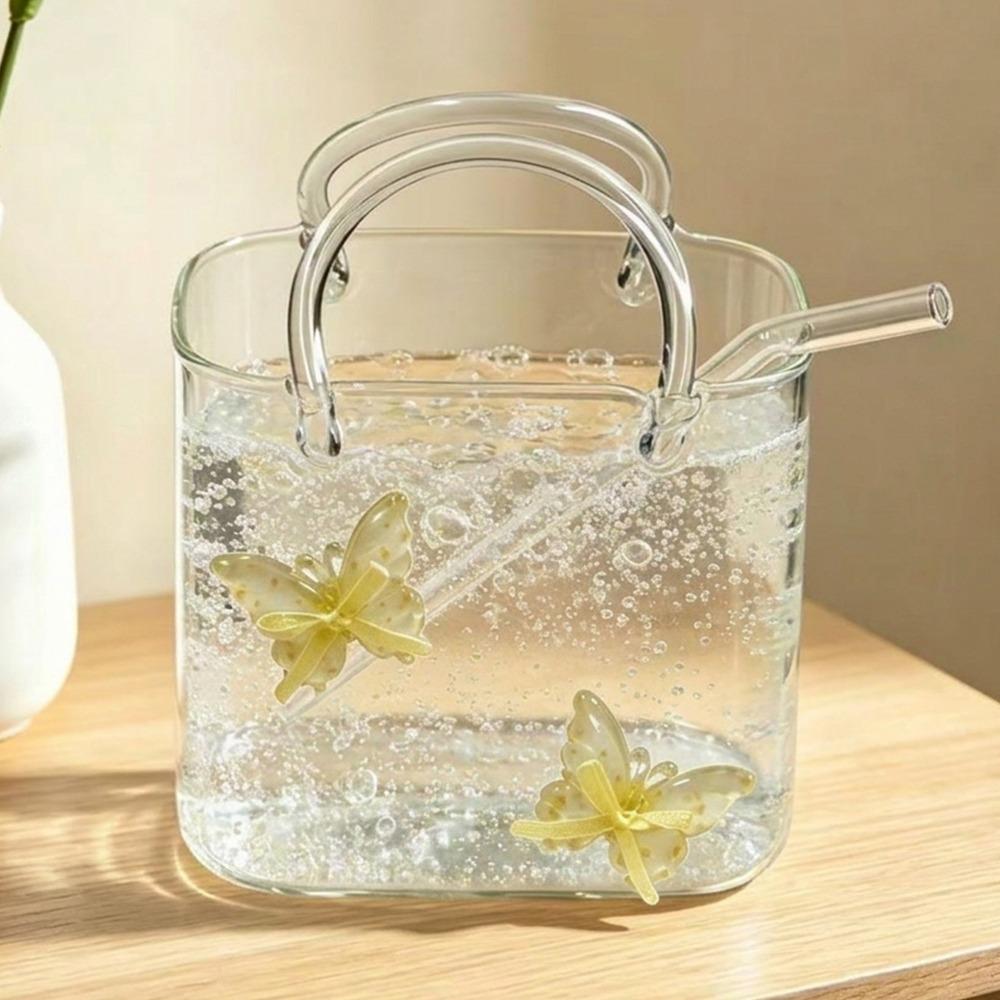 with Straw Creative Cocktail Glasses Novelty Beer Drinking Mug Fruit Wine Glass Home Use