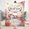 Floral Blanket Son Blanket Comfortable Suitable for Couch Livingroom Picnics for All Occasions Digital Print Birthday Christmas Gift Blanket