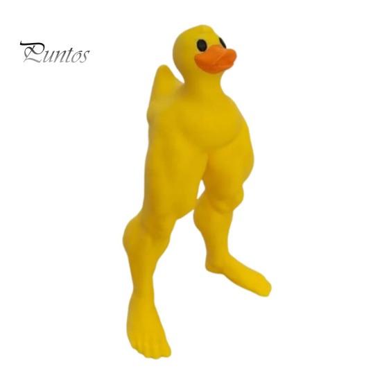 Фигурка утки с мускулистыми ногами 3D-дизайн Маленькая Средняя Большая статуэтка утки из смолы Украшение стола Реквизит для фотосъемки