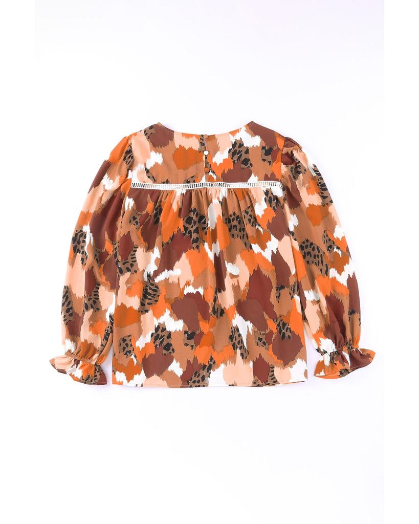 Azura Exchange Блузка с длинным рукавом и принтом