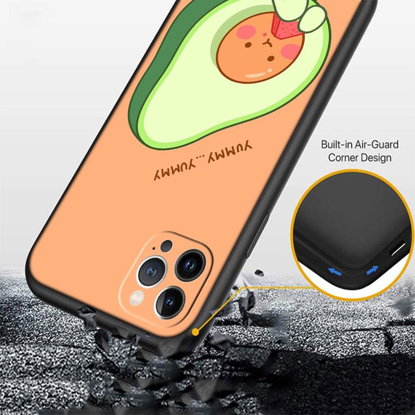CJ13 Avocado fruit art Phone Case for Samsung Galaxy A11 A12 A13 A15 A52S A53 A55 A56 A70 A71 A72 A73 F06 F16 F56 S10 Plus S10e