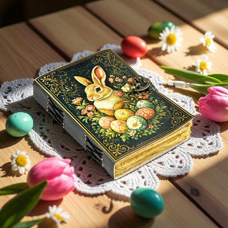 Гримуар Журнал из кожи кролика: Книга заклинаний с рваным краем