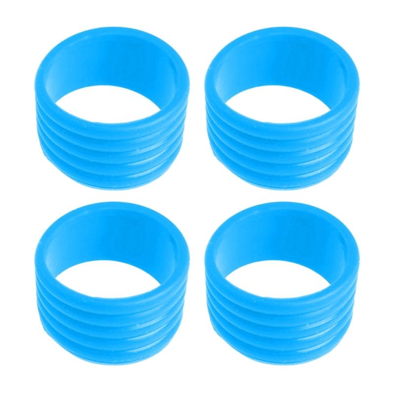 Silicone Tennis Racquet Grip Rings Racket Bands Non Slip Racket Rubber Bands for Badminton Squash Baseball Bat Handle