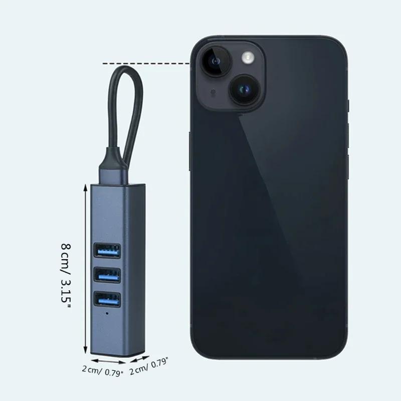 USB TypeC Ethernet USB на RJ45 Хаб 100М Ethernet Адаптер Сетевая Карта с USB3.0 2.0 Хабом Без Драйверов Для Ноутбука
