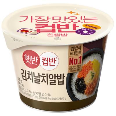 [CJ] HATBAN Korean Cup Rice Cupban Kimchi Flyfish Roe Rice 216 г