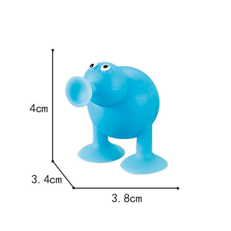 Suction Toy, Bath Toy, Montessori Toy, Bath Toy From 3 4 5 6 7 8 Years, Stress Relief Silicone Suction Cup Toy for Baby Children Boys and Girls