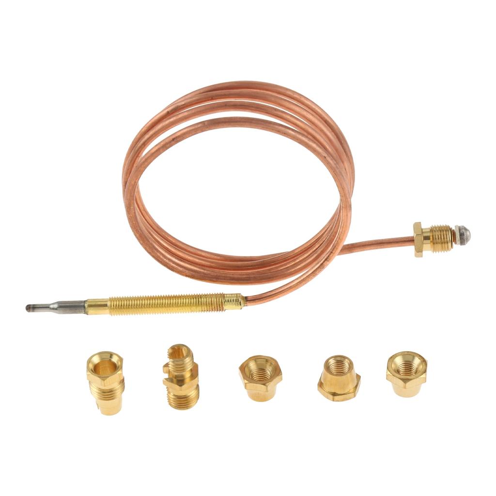 5pcs/1kit Universal 60/90cm Gas Thermocouple Valve with Five Fixed Part Gas Appliance for Oven Cooker Hot Water Boiler Replace
