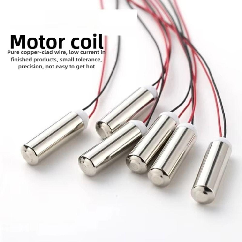 5Pcs Strong Vibration Coreless DC Motor 7mmx25mm Vibrating Engine Cylindrical Vibration Toy