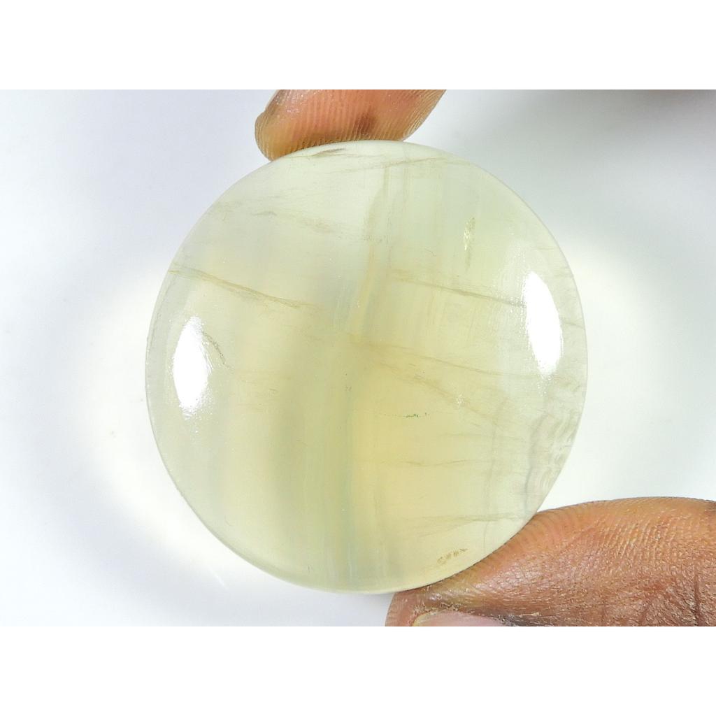 Радужный флюорит круглой формы лечебный кристалл кабошон россыпью драгоценный камень 40X41MM SK-1435