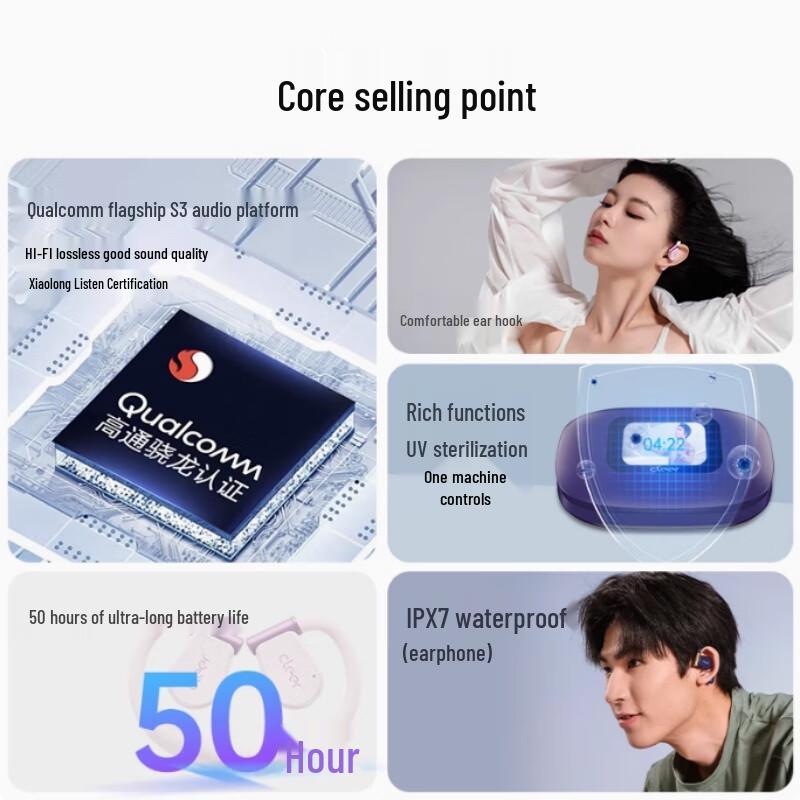 cleer ARC3 Open-Ear AI Wireless Headphones