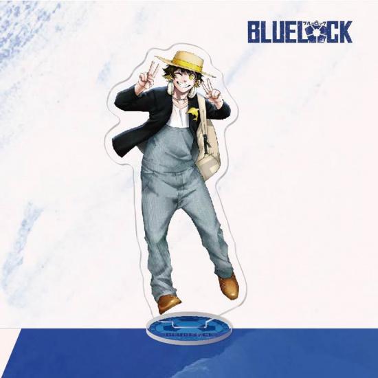 Модель подставки с синим замком, брелок для ключей Isagi Yoichi Bachira Meguru Kira Ryosuke Chigiri Hyoma, украшение для стоящего знака