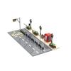 Пешеходный мост MOC Игрушки Строительные кубики Городская сцена движения Уличный вид Детали Блоки Дорога Автомагистраль Работает с City bricksi