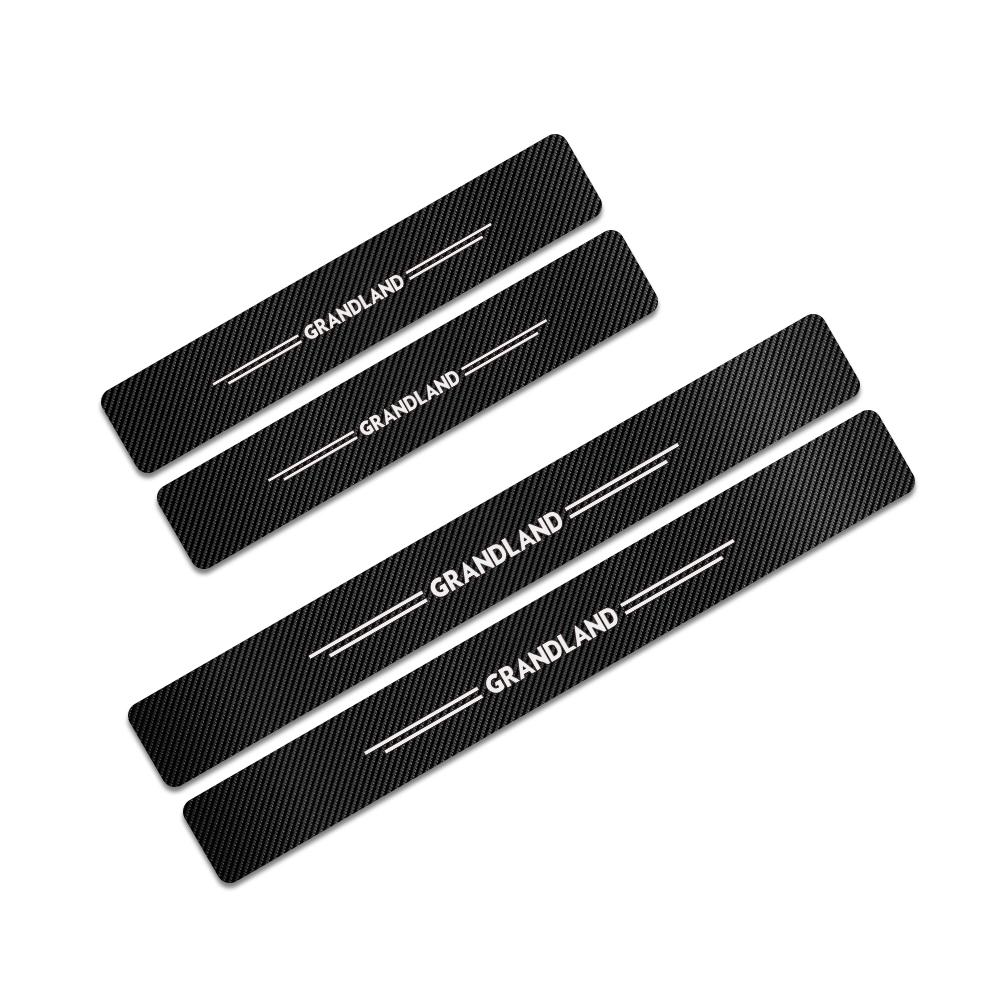 For Opel Astra H J K rq194 G Adam OPC Combo Mokka Crossland X Insignia Corsa Vectra Grandland Meriva Car Door Sill Guard Cover Sticker