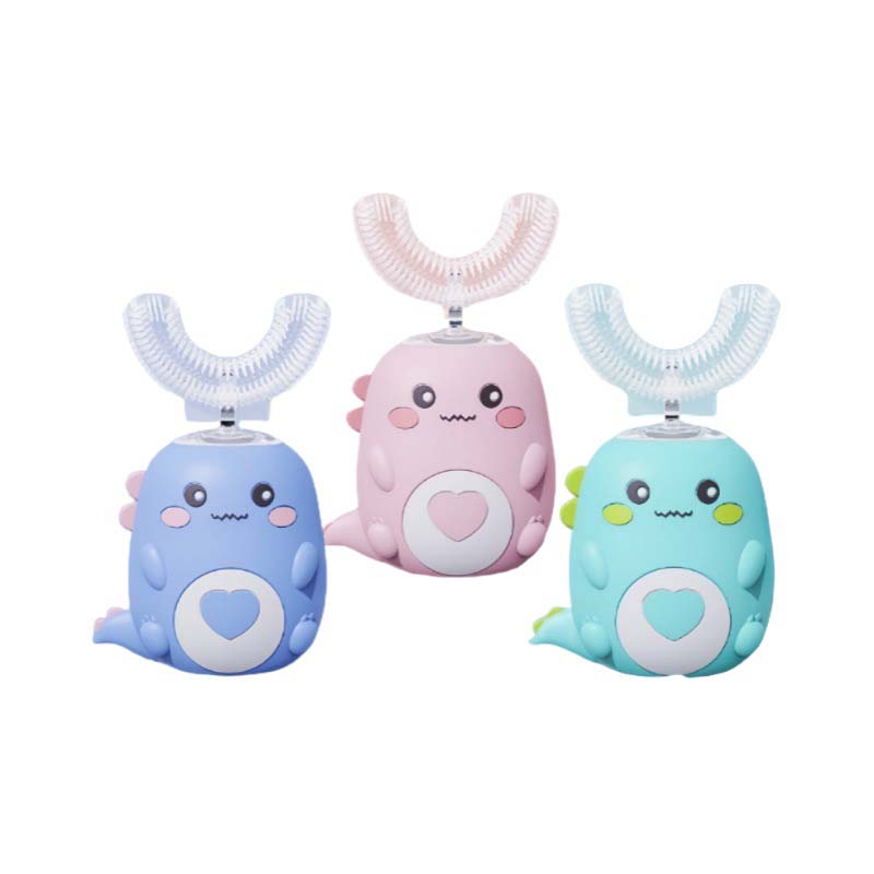 Wireless Charging Automatic Toothbrush Travel Home Dual Use 360 Teeth Whitening Silicone Electric Toothbrush IPX7 for Children