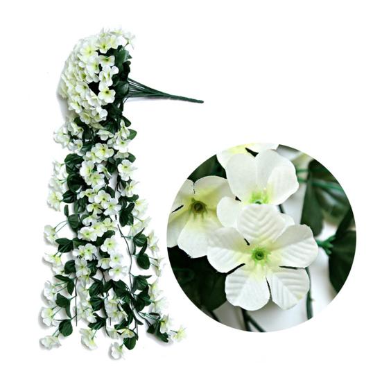 Outdoor Artificial Fall Fake Flowers Hanging Vines UV Resistant Faux Flowers Realistic Look Home Garden Decor