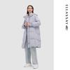 ELLASSAY Женский пуховик средней длины с капюшоном EWD344L02900