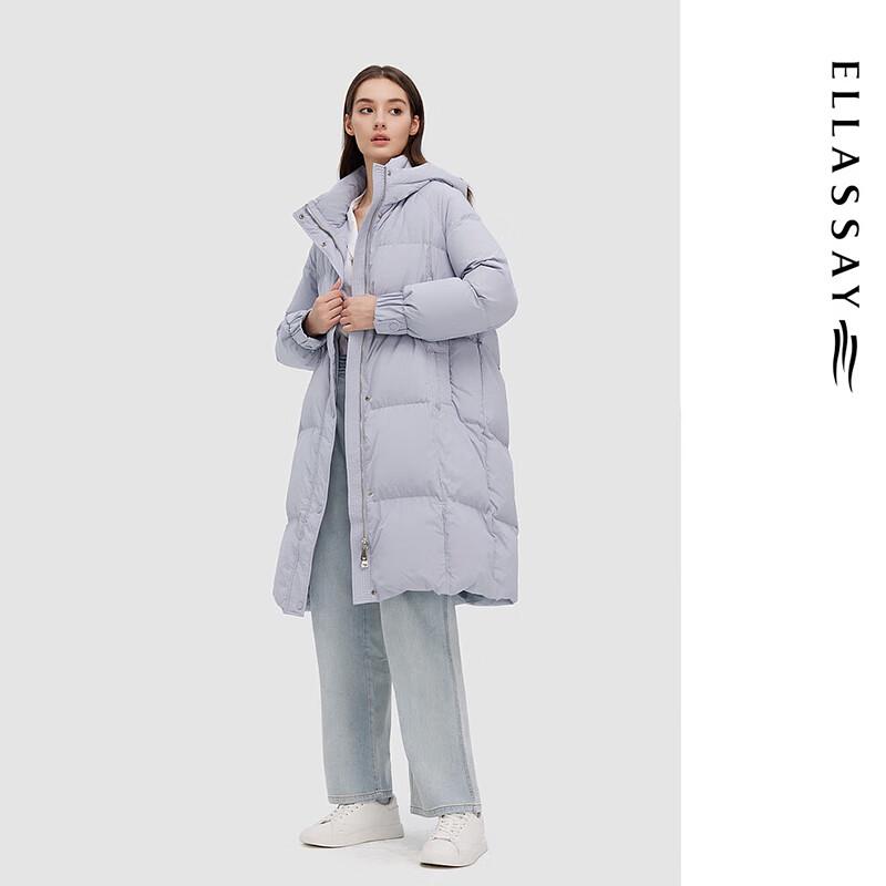 ELLASSAY Женский пуховик средней длины с капюшоном EWD344L02900