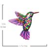 Iron Art Hummingbird Hardware Handicraft Pendant Metal Wall Art Decor Garden Decoration Home Decor Wall Art Hang Fence Farmhouse