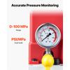 SucceBuy 750 Вт 10000 PSI Электрический гидравлический насос с электромагнитным клапаном 0,53 гал / 2 л для пробивки, гибки одностороннего действия цилиндров