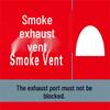 WEZHO Fire Safety Exhaust Vent Warning Sticker