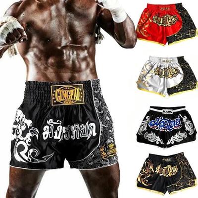Muay Thai Kickboxing Boxing Shorts MMA UFC Unisex Men Women Pants Fighting Fitness Gym Training Mix Martial Art Sport Workout