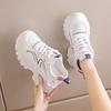Fashion Breathable Mesh Platform Sneakers Women Spring Summer Thick Bottom Vulcanize Shoes Ladies Lace-Up Non-Slip Casual Shoes