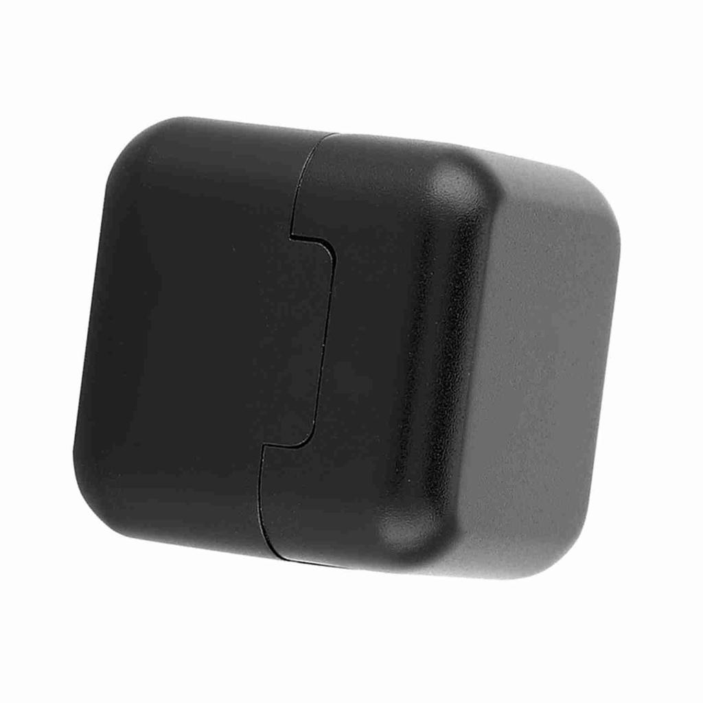 Aluminum Portable Mini Cue Tip Chalk Holder Billiard Pool Chalks Carrier Case (Black)