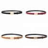 Womens Genuine Cowhide Leather Belt With Prong Buckle For Office And Casual Wear