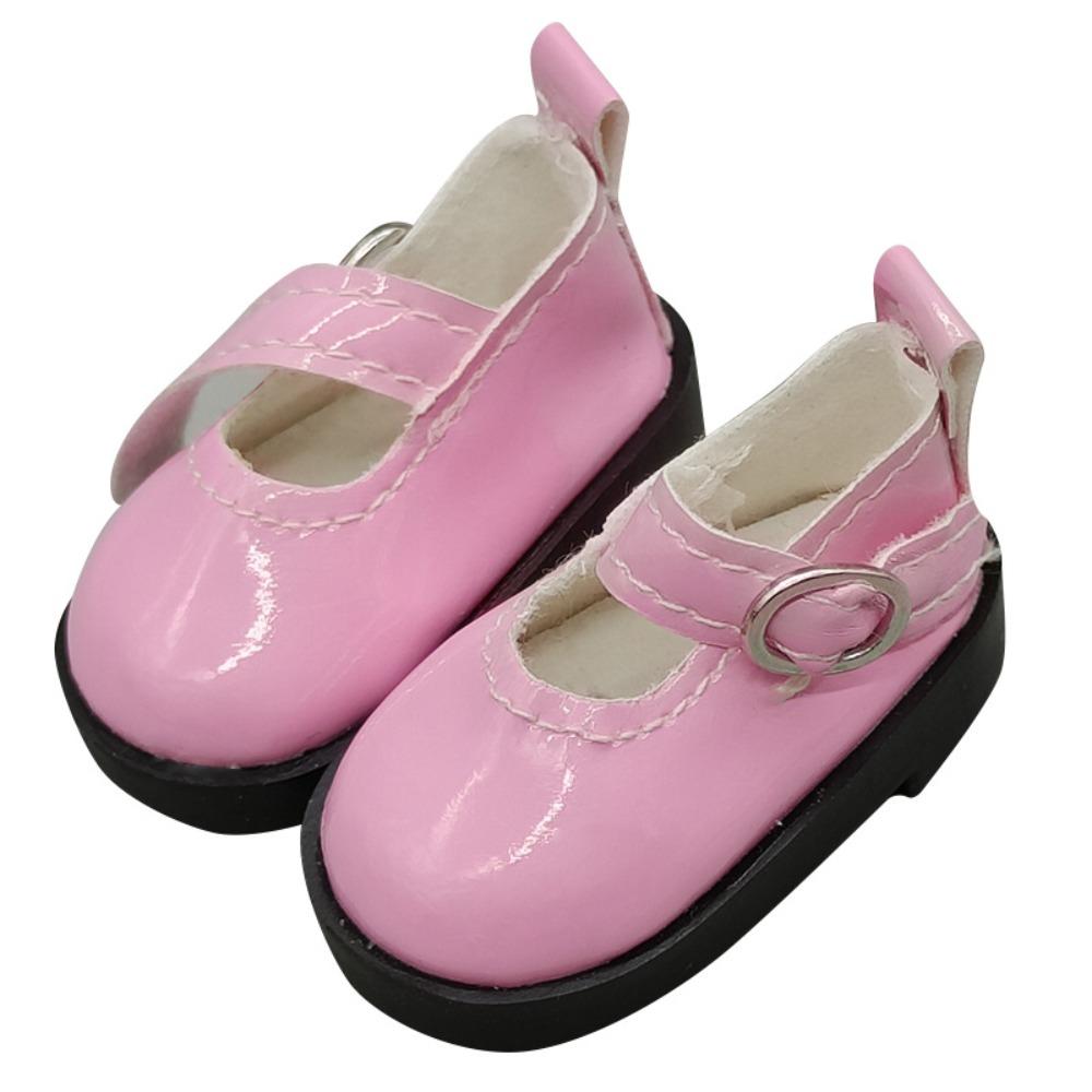 Flat Bottomed Toy Shoes Leather Leather Shoes Mini Doll Shoes 1/6 Point Doll