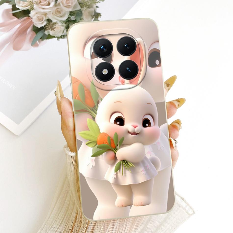 For Xiaomi Redmi Note 15 Pro+ 15Pro 5G Cute Cat Flower Cartoon Phone Case For Redmi Note 15 Pro Plus 5G Soft Silicone Bumpers