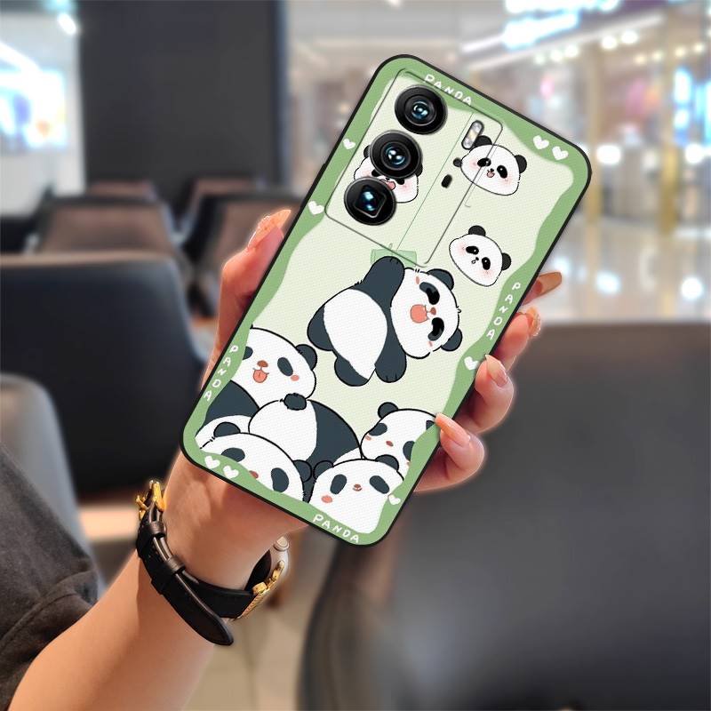 Shockproof Cover Phone Case For ZTE Axon40 Ultra Waterproof TPU Anti-dust Fashion Design Cartoon Full wrap protective