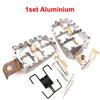 Aluminum Motorcycle Wide Fat Foot Pegs Footrest Pedal Silver For Dirt Bike 8mm