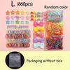 17KM 860 шт. различных наборов аксессуаров для волос, цветные эластичные повязки на голову, банты, цветы, звезды, многофункциональные милые заколки для волос, коробки не включены