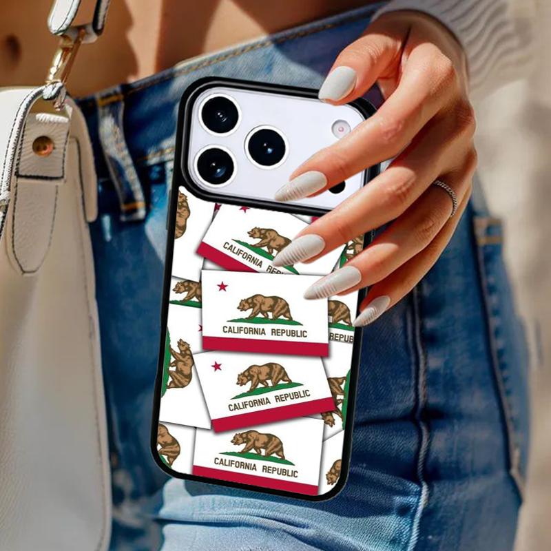 California Republic Phone Case For iPhone 17 Air 14 15 13 12 Max Cover For Apple 14 15 16 16e 11 Pro Max Plus Coque
