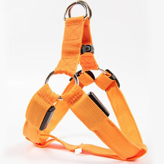 Шлейка для собак Супермягкая износостойкая полиэстеровая шлейка среднего размера со светодиодной подсветкой для тренировочного жилета для собак