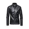 Explosive Stand-up Collar Motorcycle Leather Coat Washed PU Leather Jacket