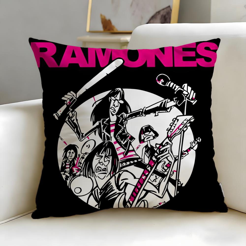 Классическая группа Ramones Наволочка Мягкая и Легко стирающаяся – Универсальная для Дивана, Кровати, Путешествий и Офиса