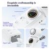 High-speed folding semiconductor cooling digital display handheld fan, outdoor portable charging ice pack small fan