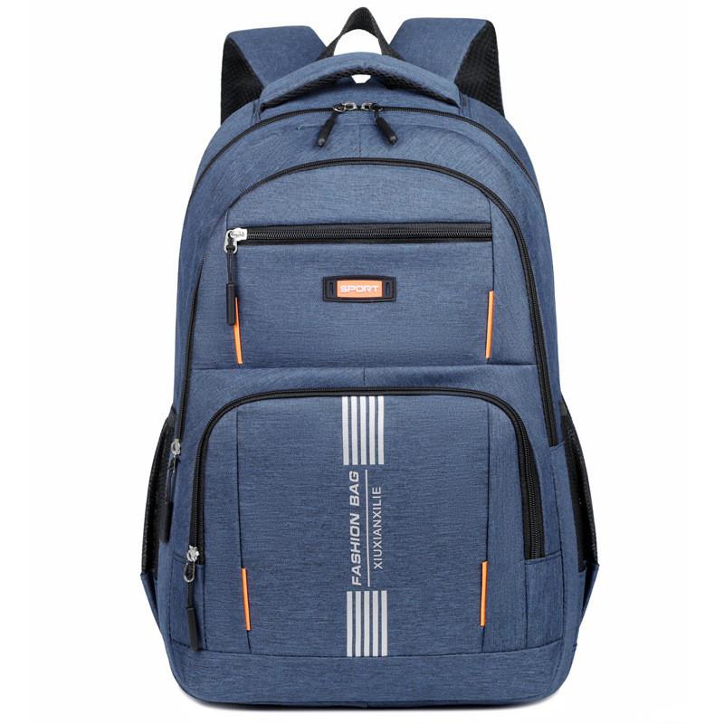 Unisex Large Capacity Oxford Backpack With Breathable Design Laptop Compartment