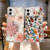 Чехол для телефона с цветком для iPhone 11, чехол для iPhone 12, 11, 13, 14 Pro Max, чехол для iPhone XR X XS Max 7 8 Plus SE 2022, мини-прозрачный чехол