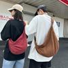 Легкая вельветовая сумка, женская однотонная сумка через плечо, мужская дорожная сумка через плечо