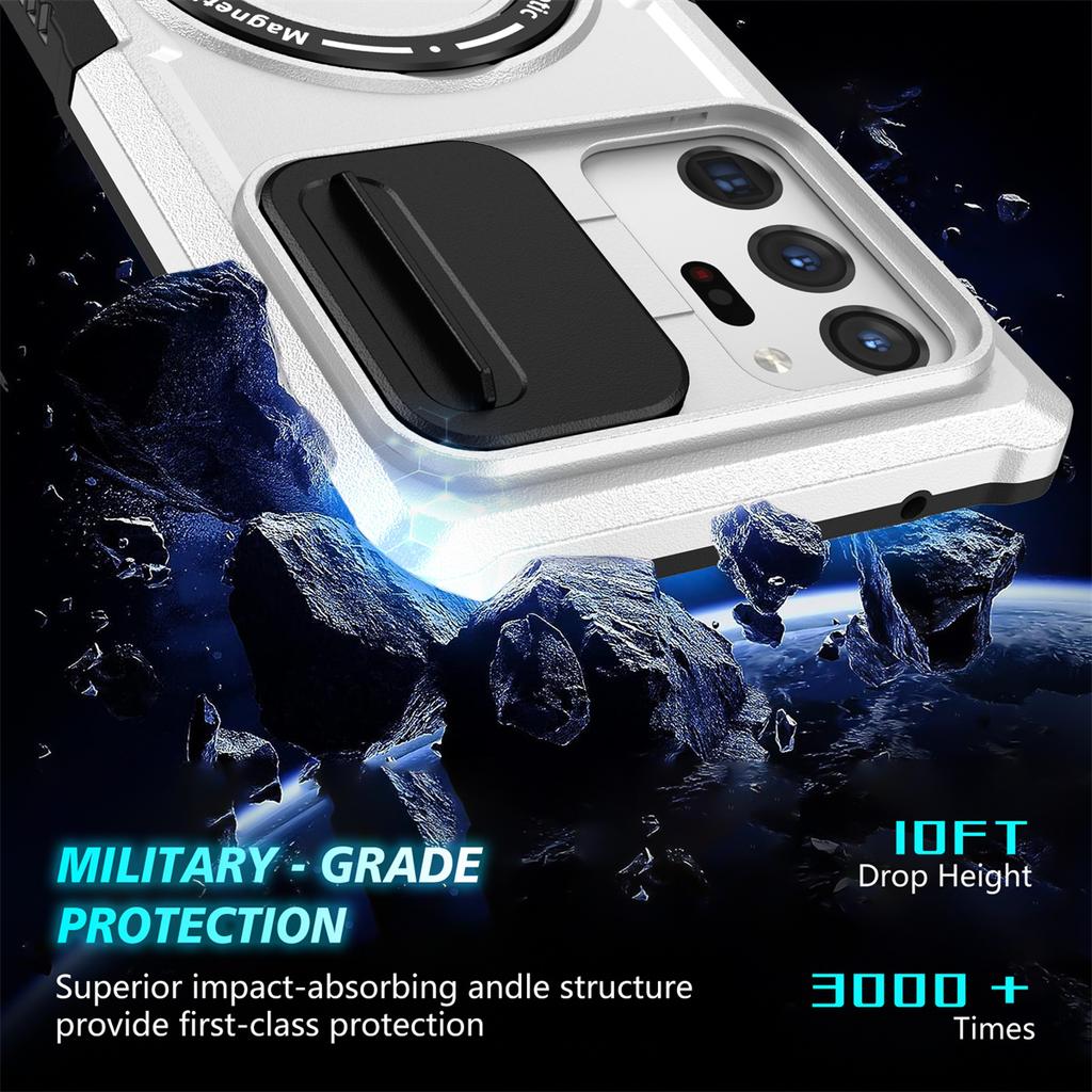 Magnetic Ring Wireless Charging Case For Samsung Galaxy S24 S23 S22 S21 Plus PLUG Ultra Stand Holder Back For Samsung Camera Lens Protect Cover