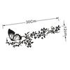 Flying Butterfly Flower Car Stickers Reflective Decal Waterproof Car Window Door Decoration Car Styling Vinyl Decal Accessories