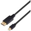 Mini DP Cable - AISENS - A124 - 4K - 60 Hz - 3m - Black