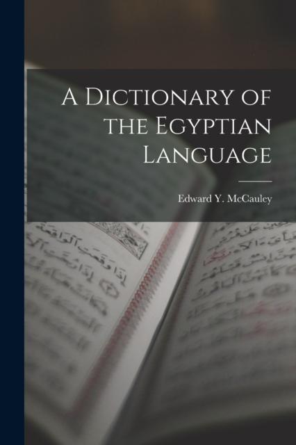 The A Dictionary of the Egyptian Language Book
